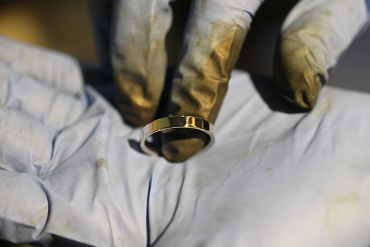 You would never know that this new wedding ring was crafted from old gold!