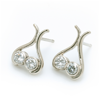 Amigo Earrings in 14K White Gold