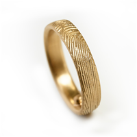 Fingerprint Ring in 18K Yellow Gold