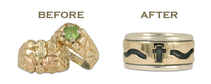 Send us a drawing of what you're looking for, and we'll help you create the jewelry redesign (or wedding ring redesign) of your dreams!