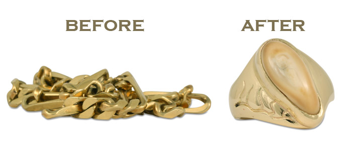 Our custom ring redesigns, creating new jewelry from old, can be made using any inspiration!