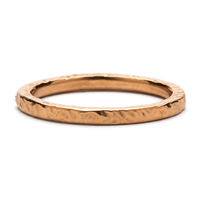 Flat Playa Wedding Band in 14K Rose Gold