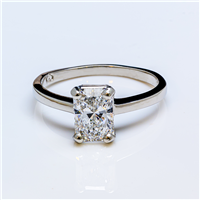 Radiant Solitaire Engagement Ring in Lab Grown Diamond