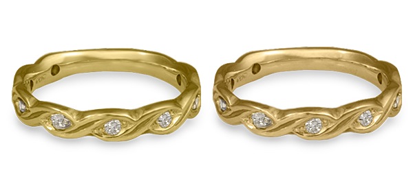 yellow gold wedding rings