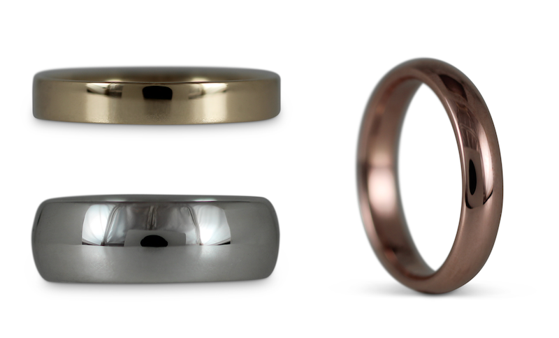 Our Classic Comfort Fit Wedding Rings are a popular choice of many! These come in different styles, five finishes, and any width you can imagine.