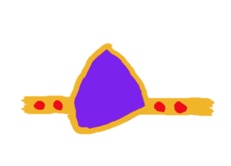 My mockup of my husband's handmade gay wedding ring.